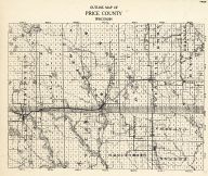 Price County Outline, Wisconsin State Atlas 1930c